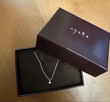 agate 실버 다이아몬드 목걸이 0.03 ct