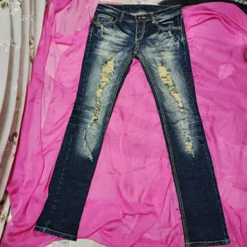 헤이세이 갸루 y2k 데미지 진 로우라이즈