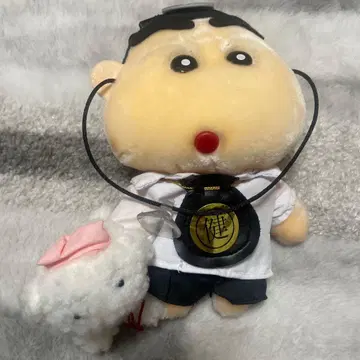 짱구는 못말려(크레용 신짱) 닥터 의사 봉제 인형 시로 레트로