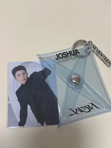 SEVENTEEN JOSHUA 클리어 파우치 포토 카드 포함