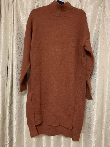 MERCURYDUO 머큐리 듀오 브라운 니트 원피스 프리