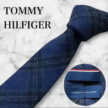 [ 미사용에 가까움 ] 타미힐피거 넥타이 체크 내로우 타이