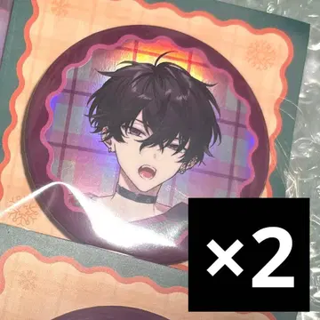 사에키 잇테츠 스웨터 캔뱃지 크리스마스