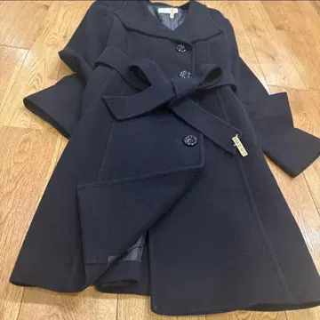 anysis 롱 코트 블랙