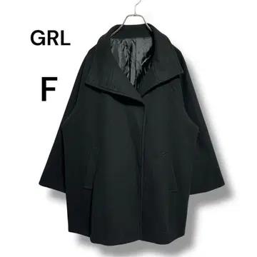 GRL 숏코트 F 사이즈 A 라인 실루엣 외출 출퇴근 통학