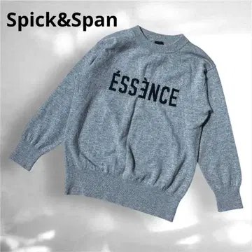 스픽 앤 스팬 니트 로고 ESSENCE 로고 KNIT 그레이