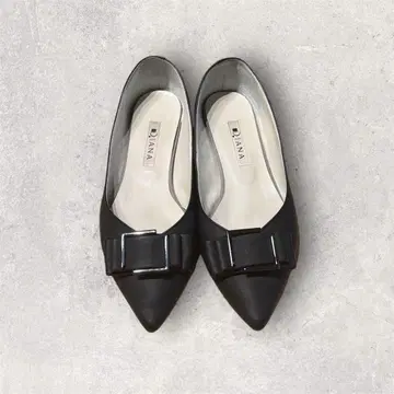 레어 새상품급 DIANA 다이애나 블랙 가죽 펌프스 22.5cm