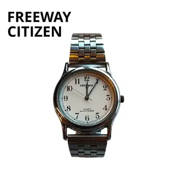 CITIZEN 손목시계 FREEWAY 쿼츠 여성용 작동 실버