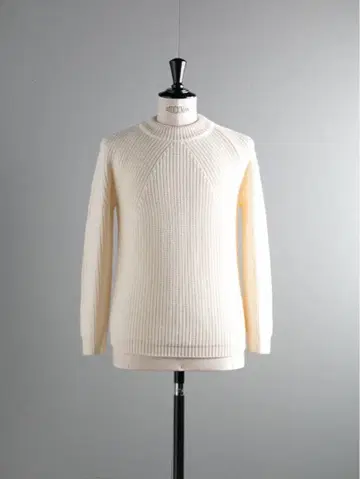 BATONER 바토너 5 게이지 울 편애 크루넥 니트 L 사이즈