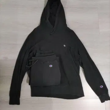 챔피언 셋업 후드티 블랙