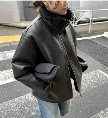 인조 가죽 보아 블루종 JOURNAL STANDARD 미사용 새상품