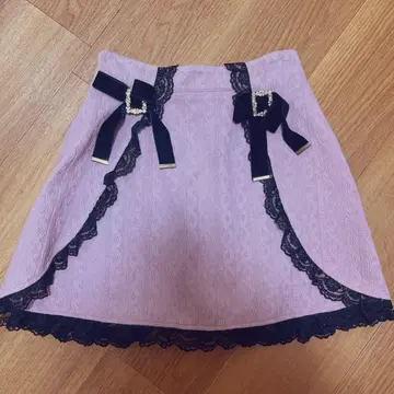 ROJITA 비쥬 스커트 핑크 지뢰계