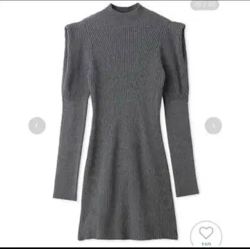 SNIDEL Sustainable 타이트 리브 니트 미니 원피스