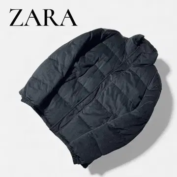 새상품급 ZARA 코듀로이 퍼프 자켓 블랙 XL 인기 스테디셀러
