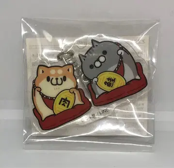 미개봉 본레스 강아지와 본레스 고양이 아크릴 키링 해피백