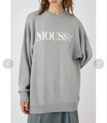 MOUSSY 로고 니트 / 마우지 로고 니트 긴팔