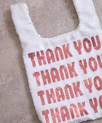 프레임워크 BALMYDAYS 별주 THANK YOU 스팽글 백