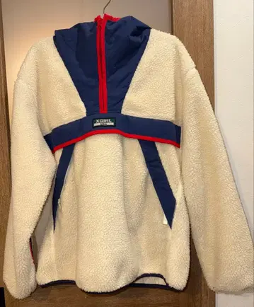 x-girl 플리스 자켓 사이즈 2 아이보리