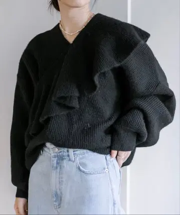 mystic 멀티 컬러 니트 블랙