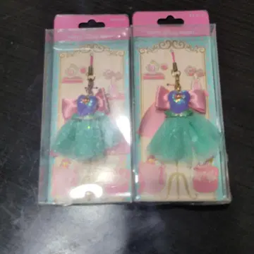 도쿄 디즈니 아리엘 드레스형 키링 2개 묶음 판매
