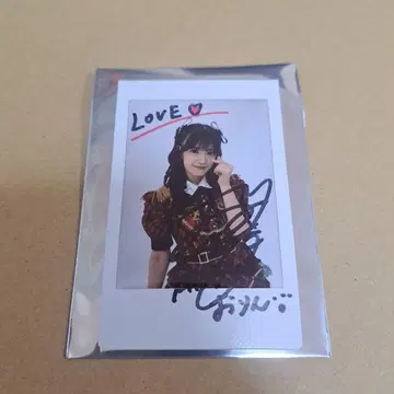 AKB48 일본 무도관 찬스 복권 D상 친필 사인 폴라로이드 무토 오린