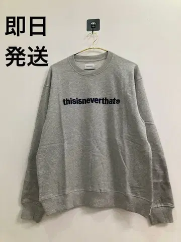 thisisneverthat 그레이 로고 맨투맨 남녀 공용