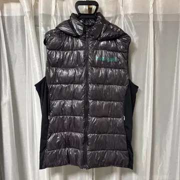 muningwear 후드 부착 다운 베스트 LL 블랙