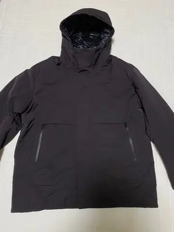 UNIQLO +J 하이브리드 다운 오버사이즈 파카 와인