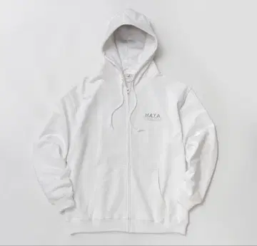 하야야코 그래피컬 후드티 ( 화이트/White )