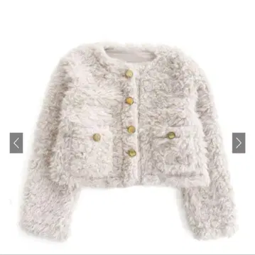 골드 버튼 시어링 퍼 자켓 [on326]