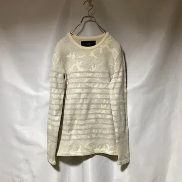 AKM 카모플라주 보더 크루넥 니트 L