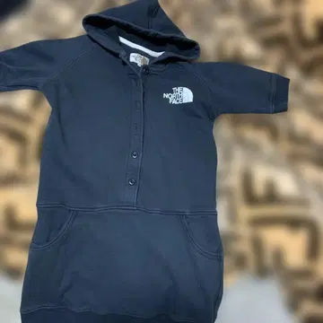 THE NORTH FACE 블랙 후드티 튜닉