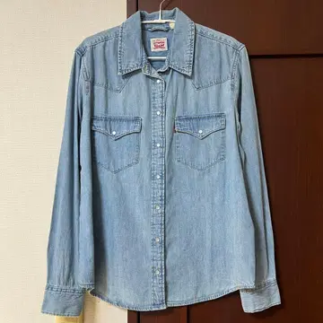 LEVI'S 데님 셔츠 라이트 블루