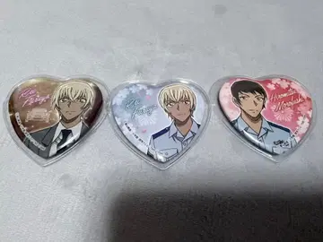 명탐정 코난 강준영(후루야 레이) 모로후시 히로미츠 하트 캔뱃지