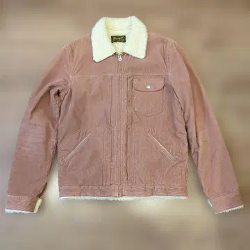 새상품급 Wrangler 코듀로이 보아 점퍼 런치 자켓 핑크 베이지
