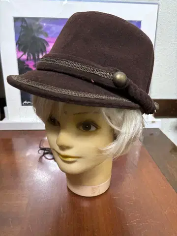 울 펠트 햇 브라운