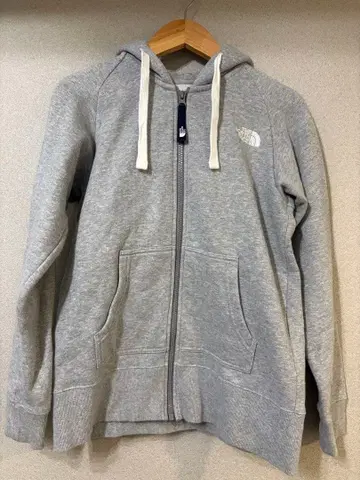 THE NORTH FACE 그레이 후드 부착 후드티 S