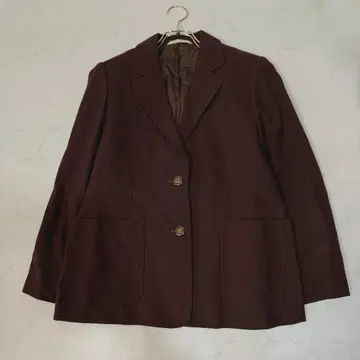 빈티지 쇼와 레트로 울 100% 테일러드 자켓 브라운