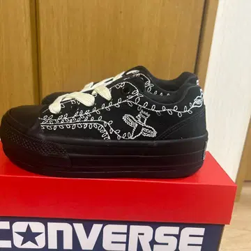 CONVERSE 올스타 블랙 자수