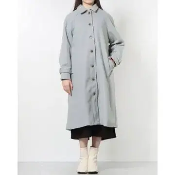 Samansa Mos2 blue 발마칸 코트 민트