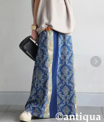 antiqua 안티카 에스닉 패턴 스커트