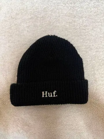 Huf 니트 모자 블랙