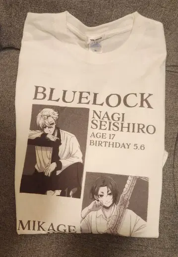 블루 록 나기 세이시로 미카게 레오 Frame T셔츠