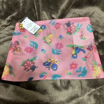 FEILER 메쉬 파우치 핑크 하이디 페이러 대 L