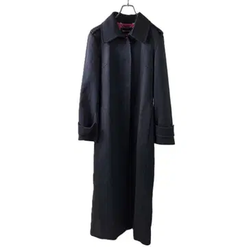 인터플래닛 실크울 스텐카라 코트 맥시 길이 에포 포함 40 블랙