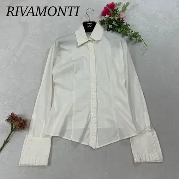J904 새상품급 M 리바몬티 이탈리아제 긴팔 셔츠 화이트 여성용
