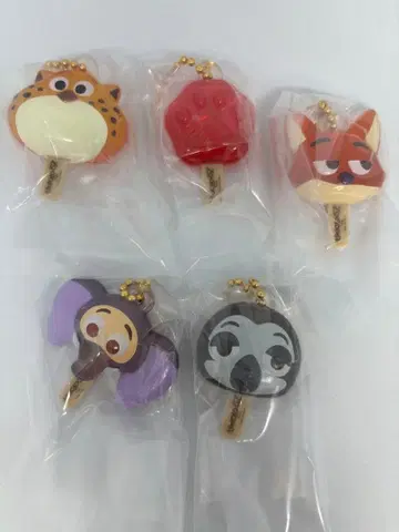 주토피아 아이스캔디 참 5종 세트