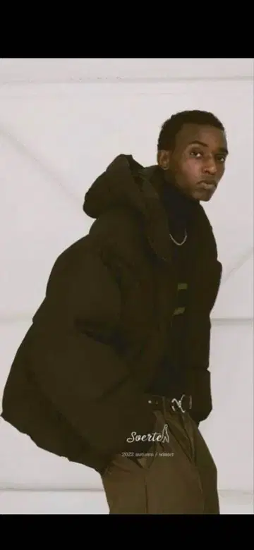 soerte 볼륨 리사이클 다운 자켓 블랙 사이즈 2