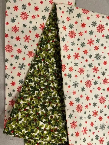 크리스마스 반폭 오비 핸드메이드 홀리데이 패턴 리버서블