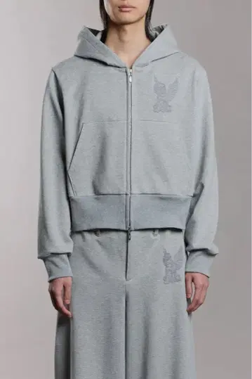 MASU 25FW ZIP-UP HOODIE - GRAY